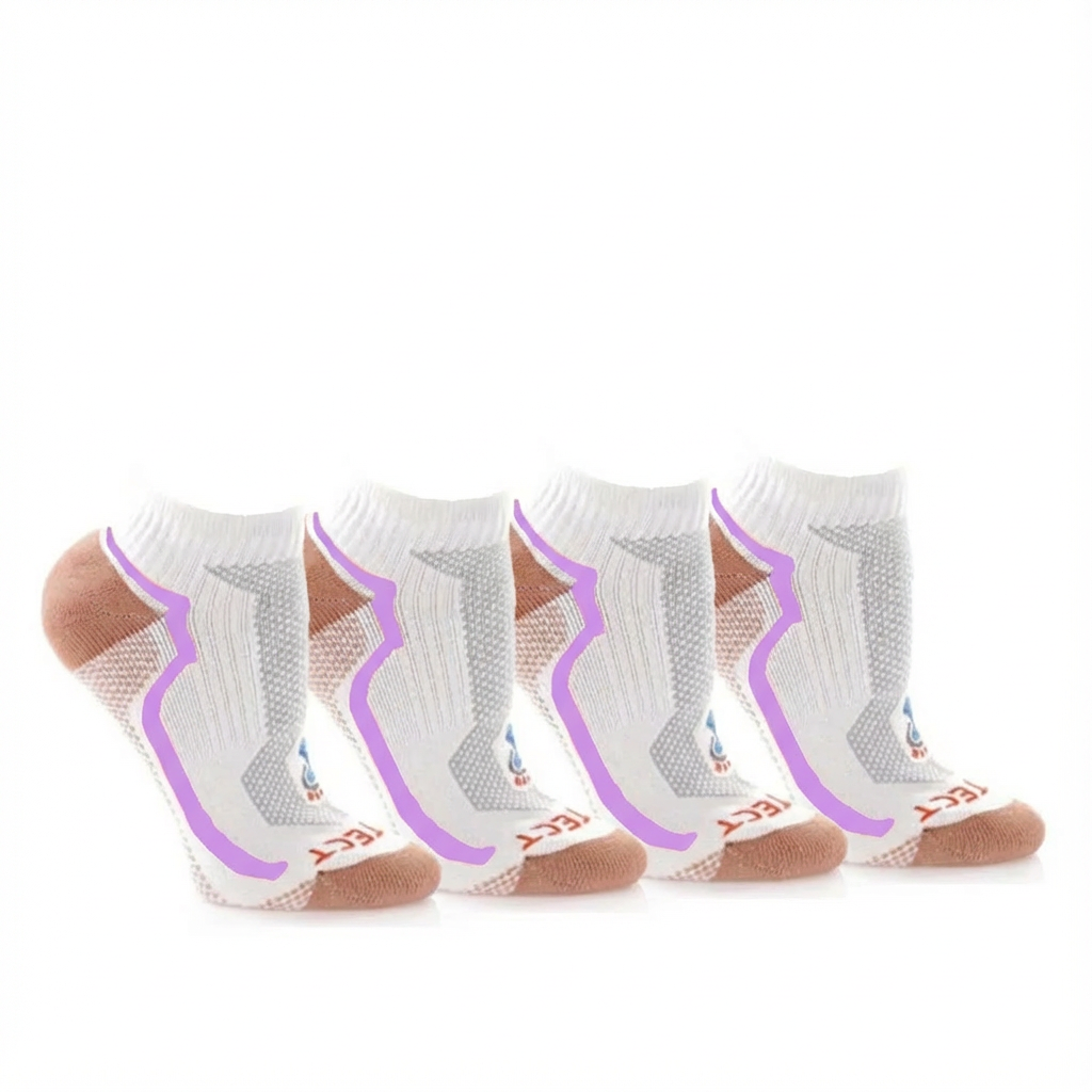 Women's Low Cut Athletics Socks - 2 Pairs