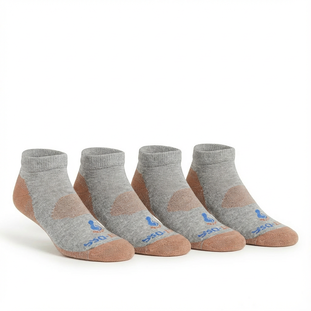 Low Cut Diabetic Socks - 2 Pairs