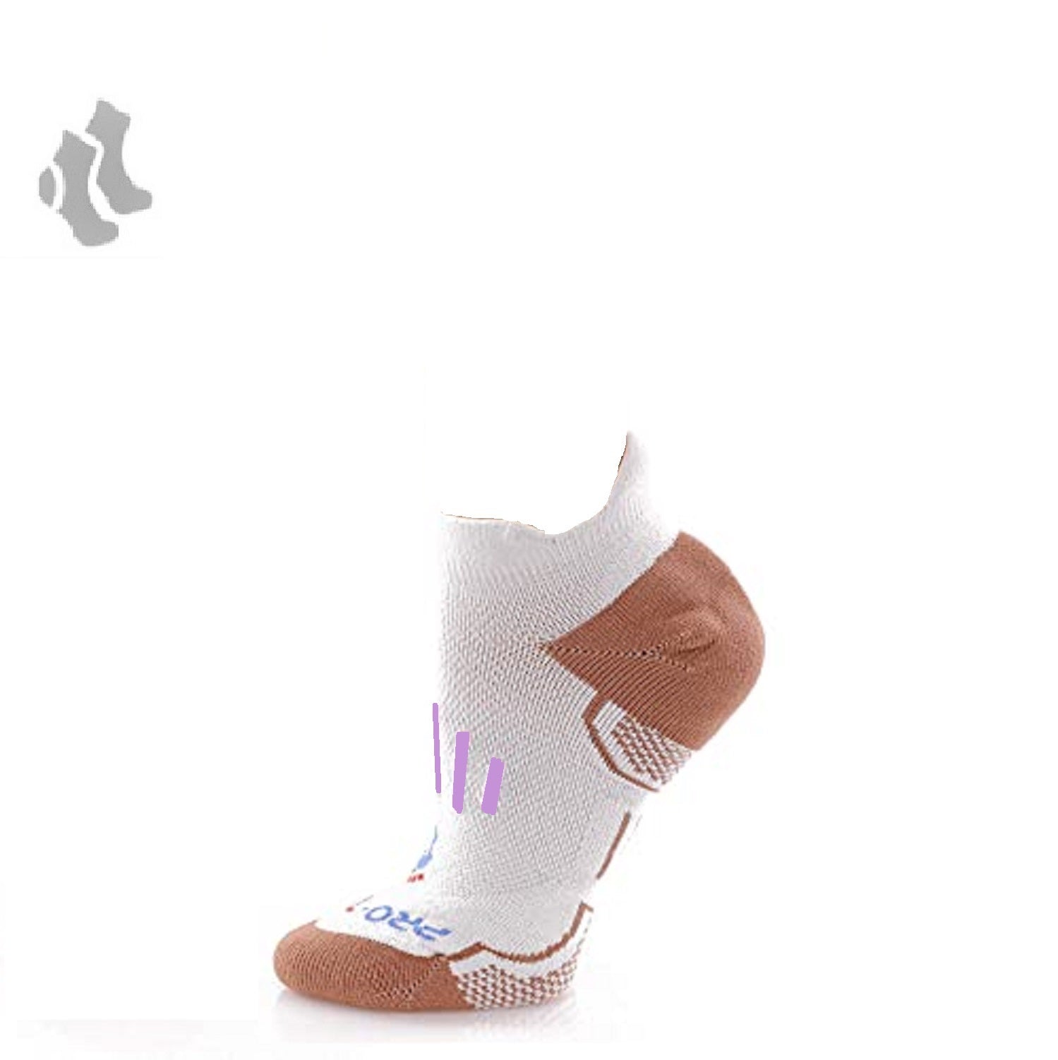 Women's No Show Athletics Socks - 2 Pairs