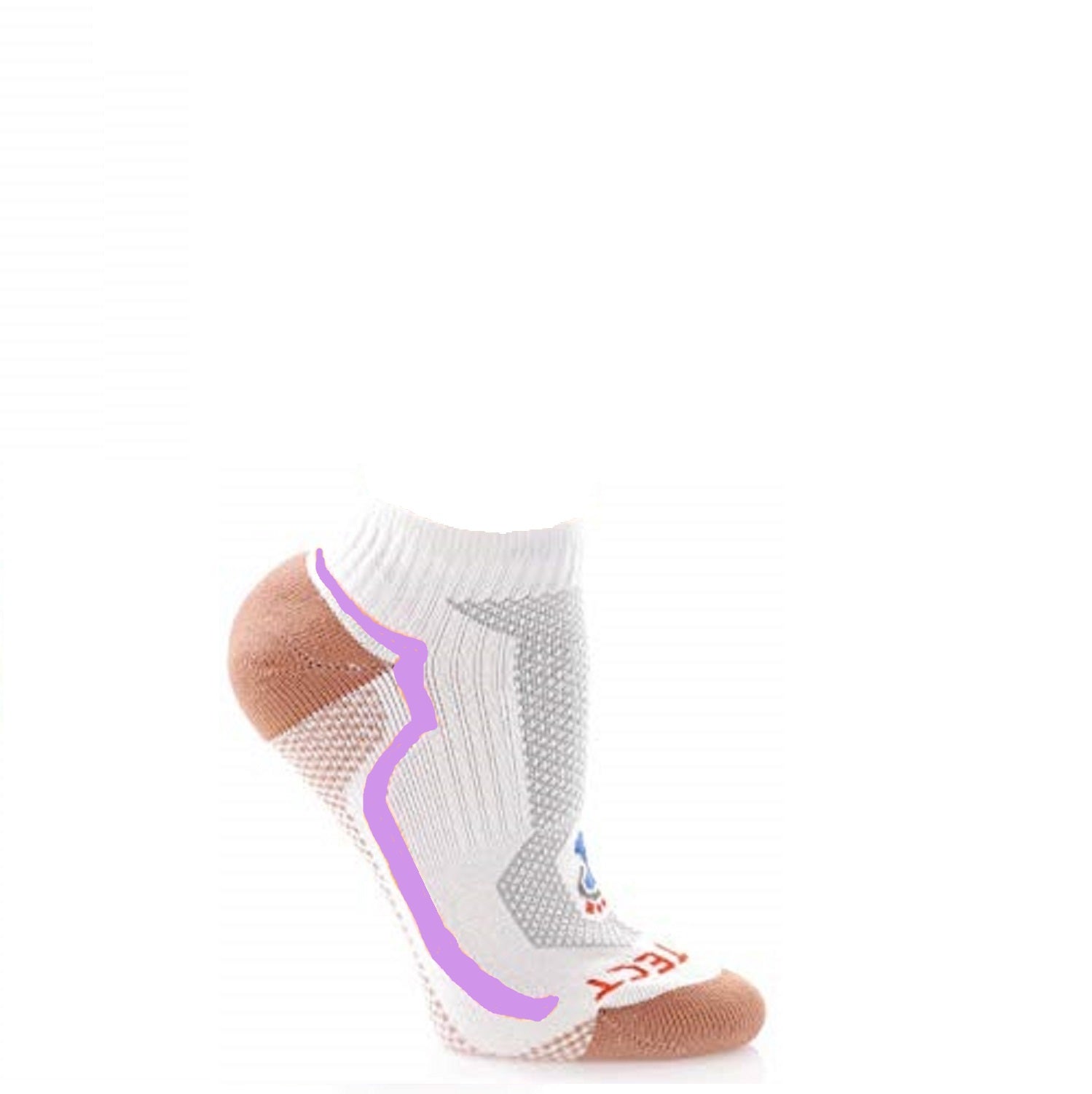 Women's Low Cut Athletics Socks - (2) Pair