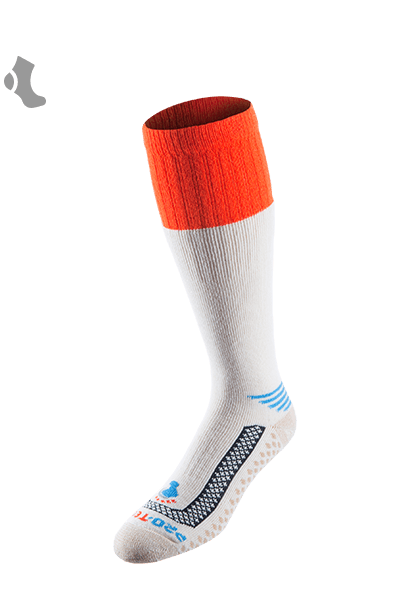 Merino Wool Cold Weather Over the Calf - Natural/Orange (Men)