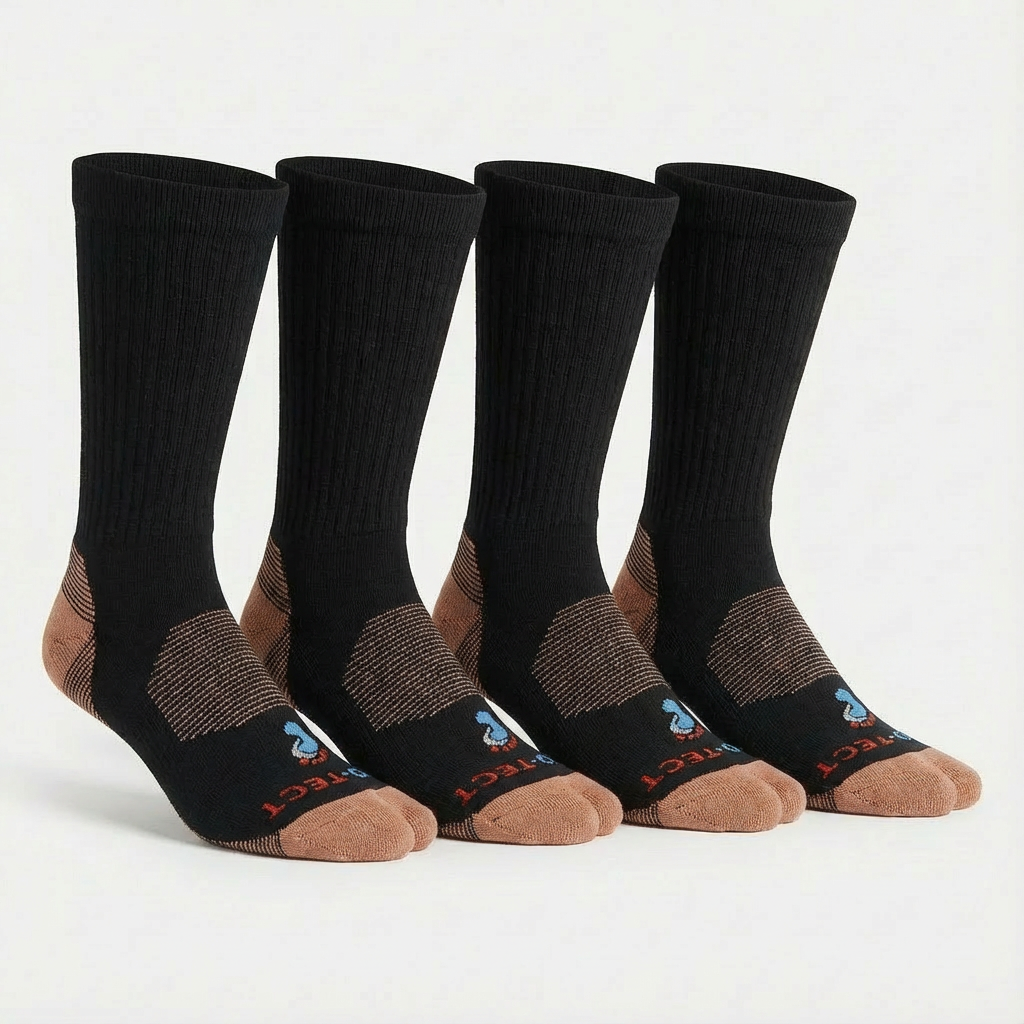 Crew Cut Diabetic Socks - (2) Pack
