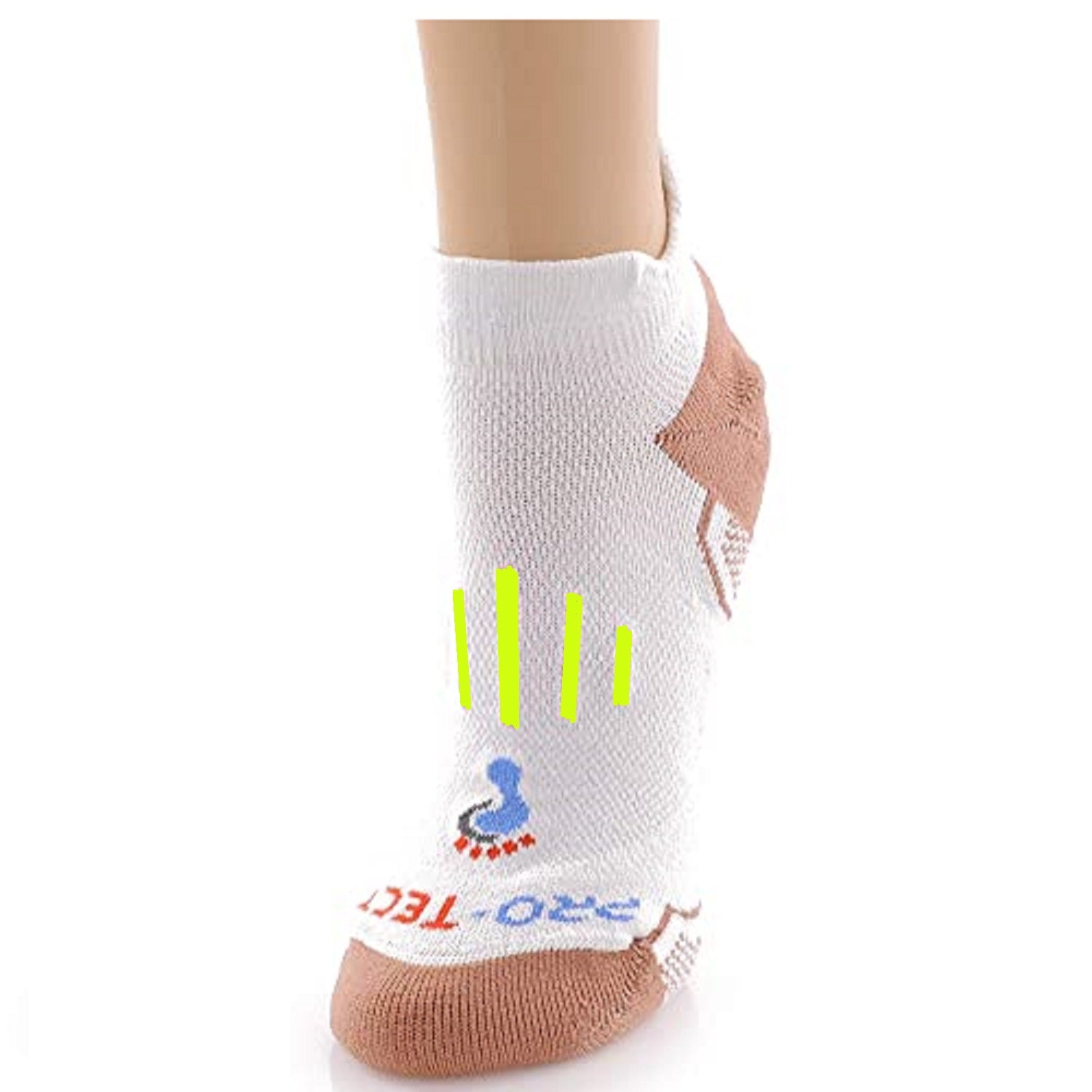 Women's No Show Athletics Socks - 2 Pair