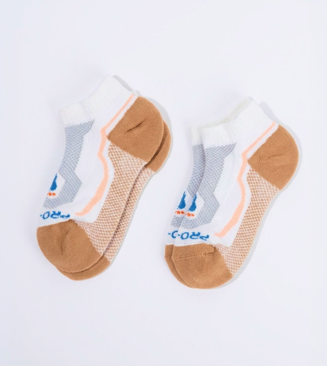 Women's Low Cut Athletics Socks - 2 Pair Pack - Orange - 2 Pair Pack