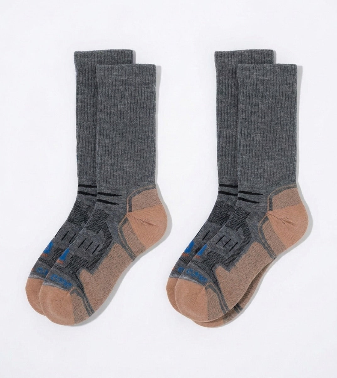 Crew Cut Hiking Sock (Men) - Grey/Black - 2 Pair Pack