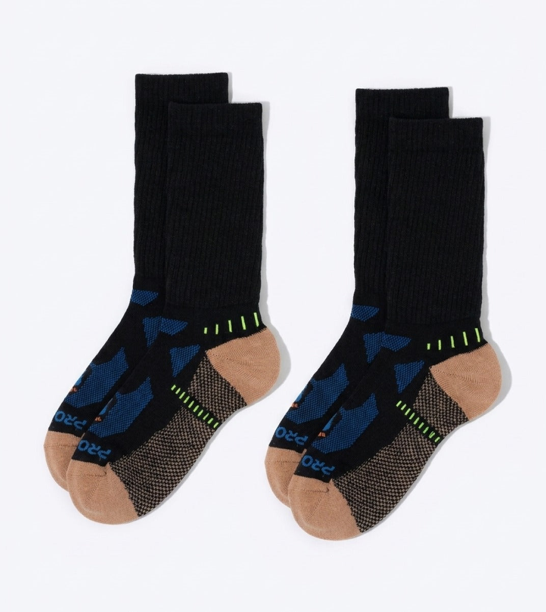 Crew Cut Athletics Socks - 2 Pair Pack - Black - 2 Pair Pack