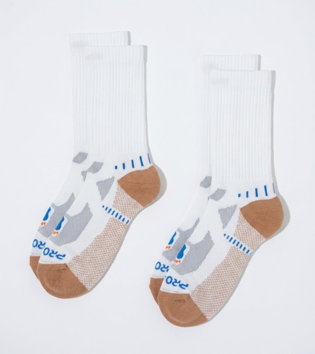 Crew Cut Athletics Socks - 2 Pair Pack - White - 2 Pair Pack