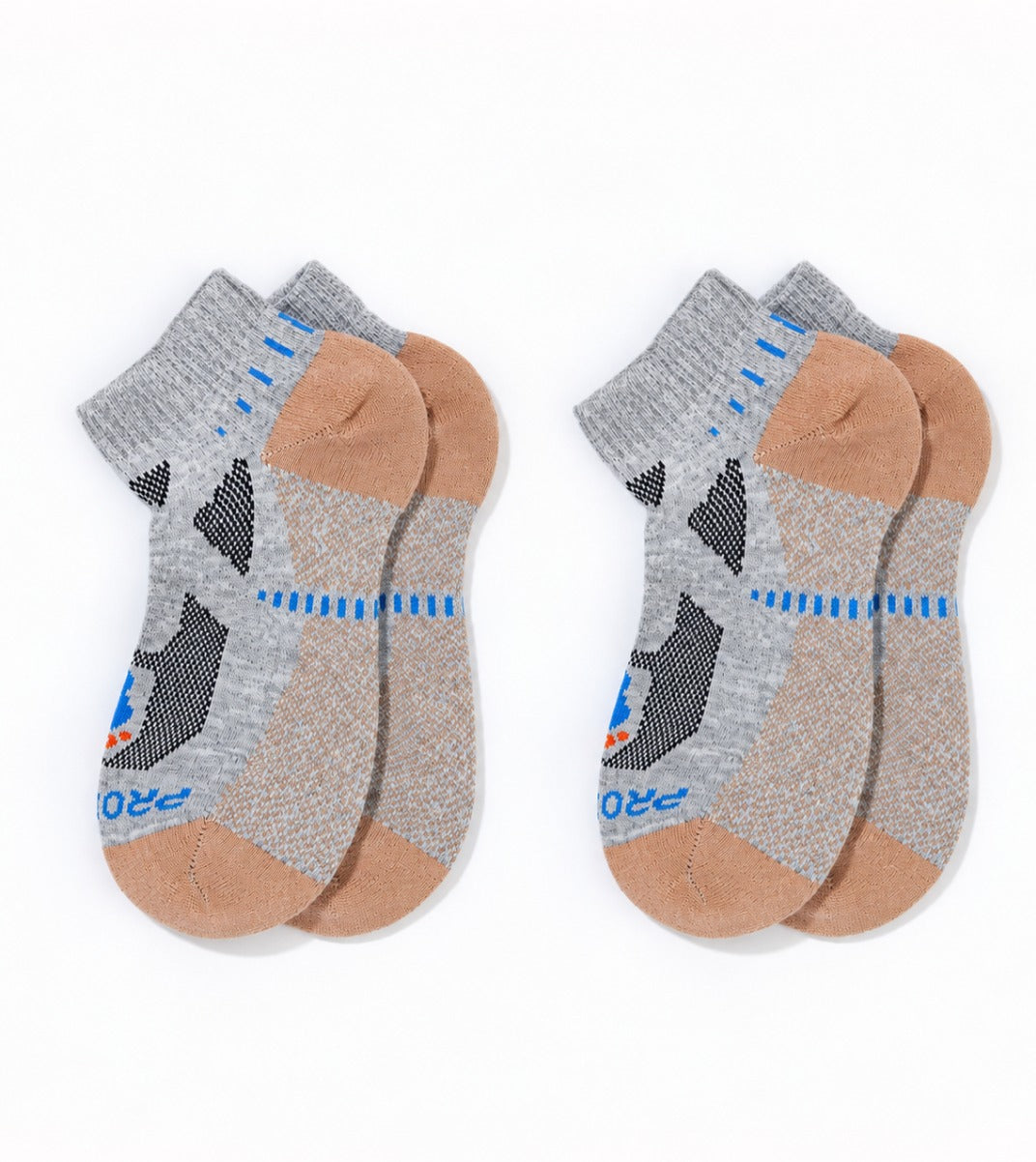 Low Cut Athletics Socks - 2 Pair Pack - Grey Heather - 2 Pair Pack