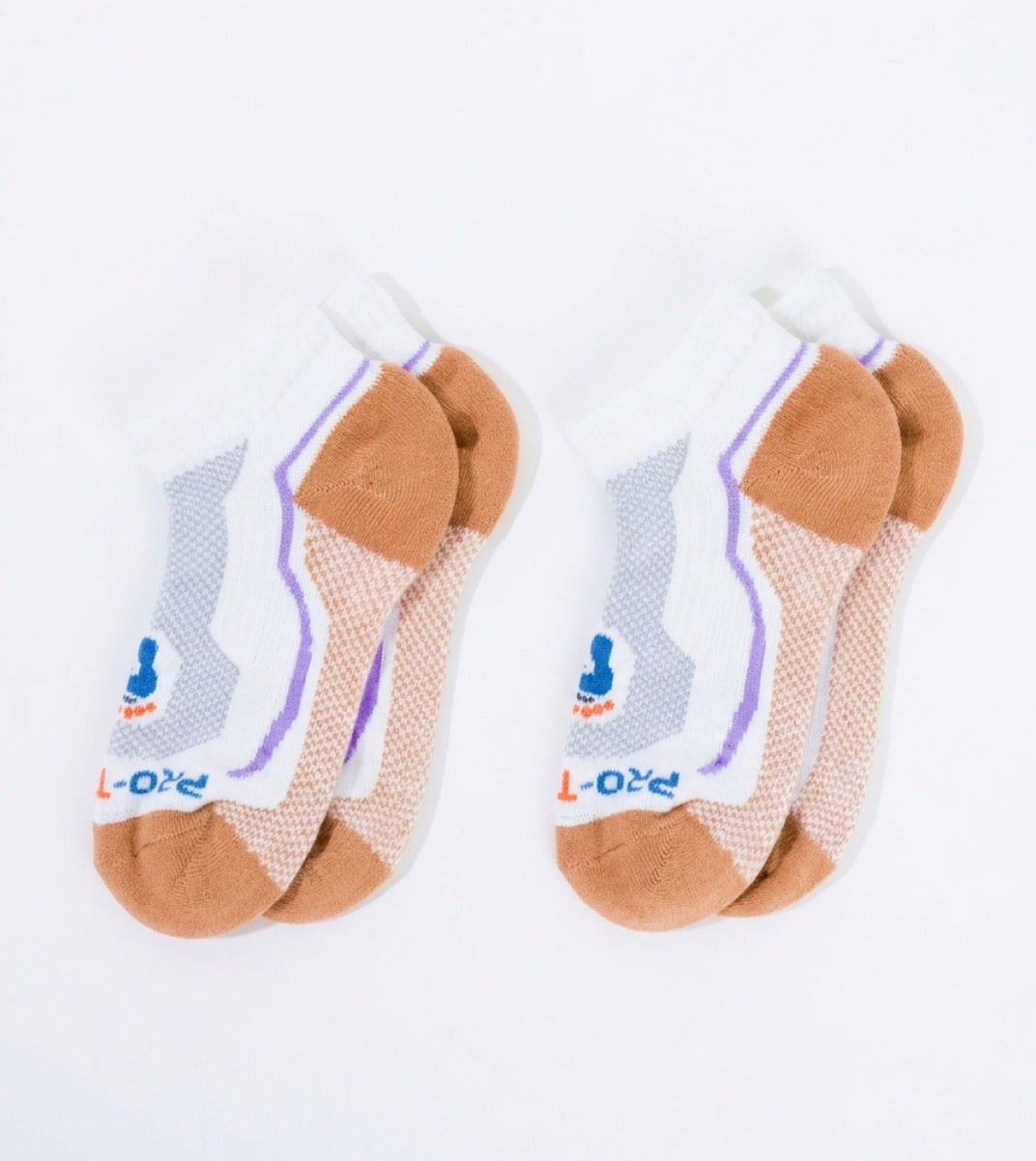 Women's Low Cut Athletics Socks - 2 Pair Pack - Violet - 2 Pair Pack