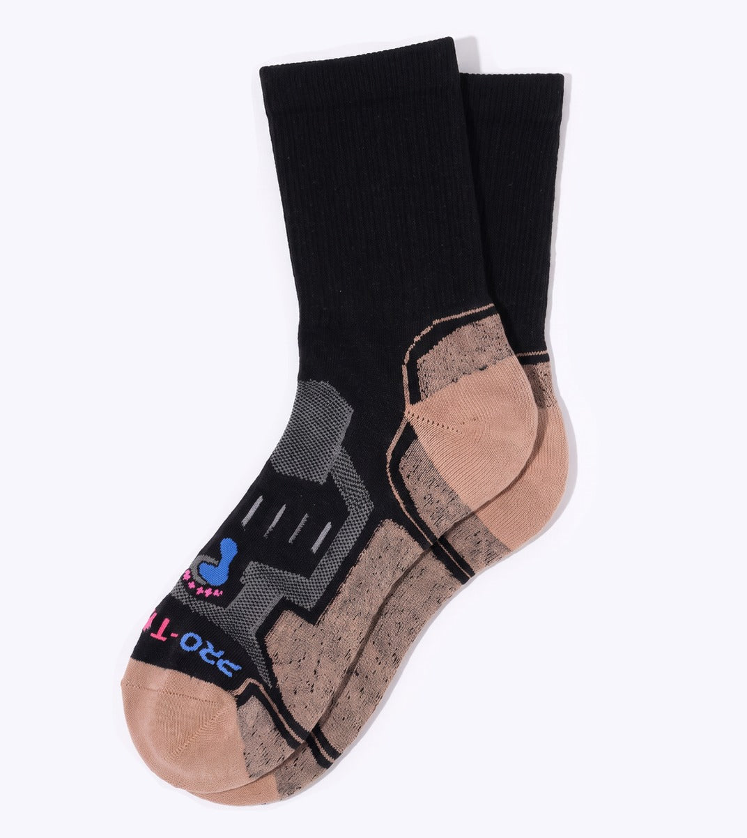 Crew Cut Hiking Sock (Women) - Black/Natural - 1 Pair Pack