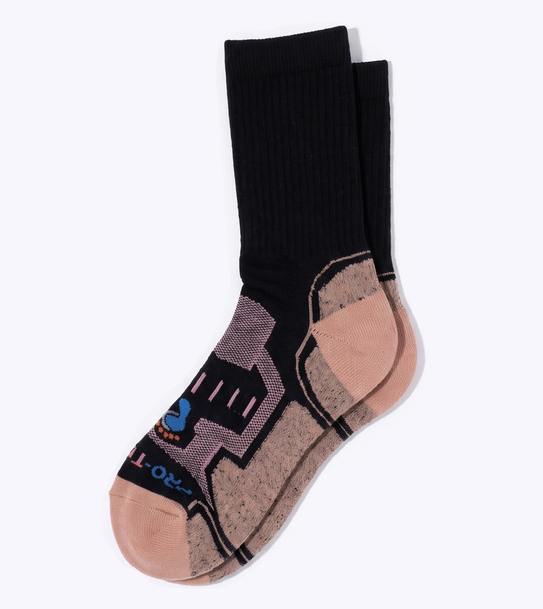 Crew Cut Hiking Sock (Women) - Black/Pink - 1 Pair Pack