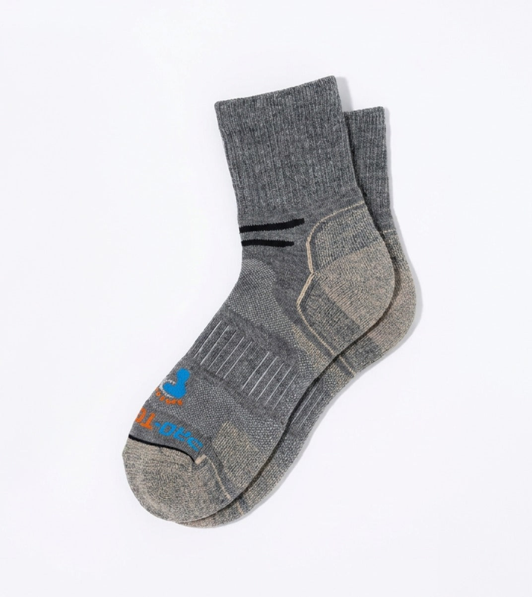 Quarter Cut Hiking Socks (Men) - Grey/Natural - 1 Pair Pack
