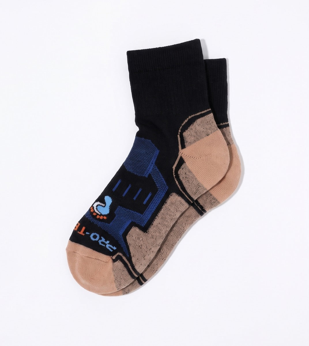 Quarter Cut Hiking Socks (Men) - Black/Royal - 1 Pair Pack