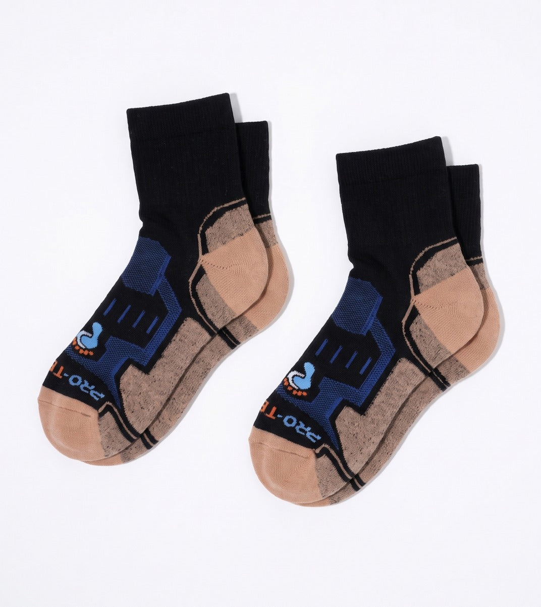 Quarter Cut Hiking Socks (Men) - Black/Royal - 2 Pair Pack