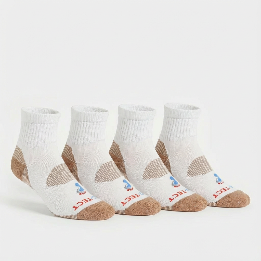 Quarter Cut Diabetic Socks - 2 Pack